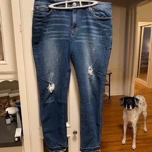 Hudson midrise ankle Natalie super skinny Jean